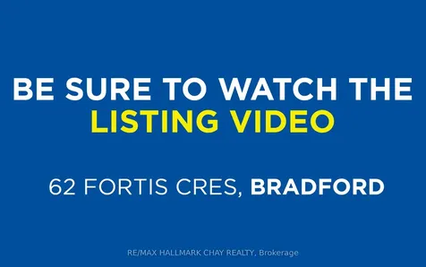 62 Fortis Crescent Bradford West Gwillimbury ON L3Z 0W2