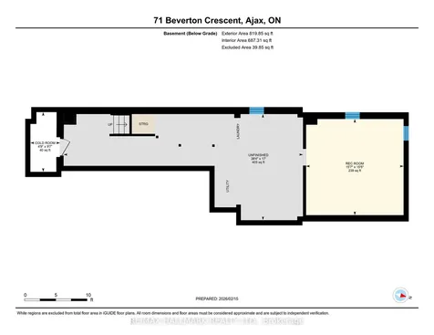 71 Beverton Crescent Ajax ON L1T 4R8