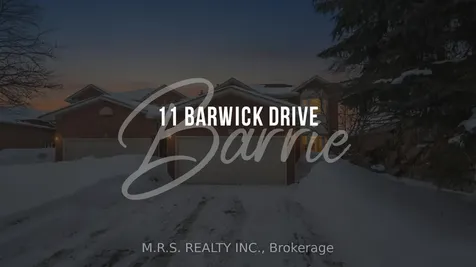 11 Barwick Drive Barrie ON L4N 6Z7