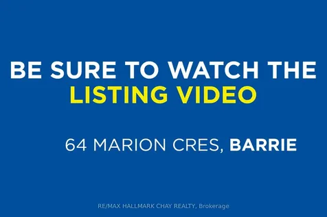 64 Marion Crescent Barrie ON L4M 2L3
