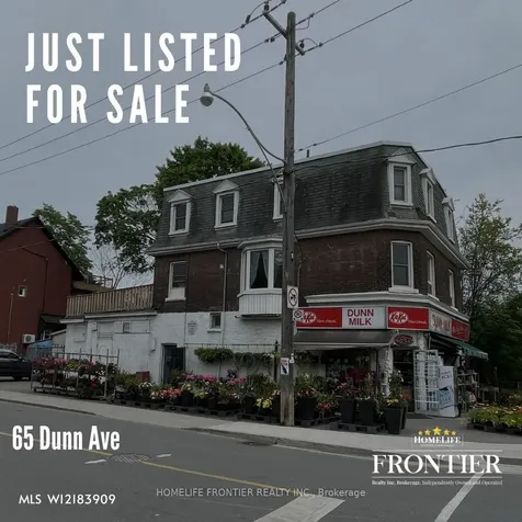 65 Dunn Avenue Toronto ON M6K 2R5