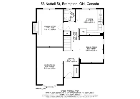 56 Nuttall Street Brampton ON L6S 4V4