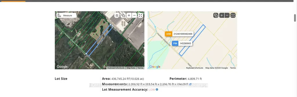 Pt Lt8 & Pt Lt9,CON5 Humber Station Road Caledon ON L7E 5R9