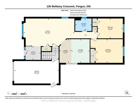 130 Bellamy Crescent Centre Wellington ON N1M 3S6
