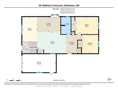 99 Oakhurst Crescent Waterloo ON N2B 3K2