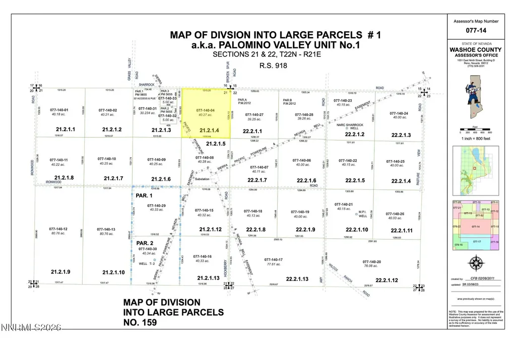 40 Acr Sharrock Reno NV 89510