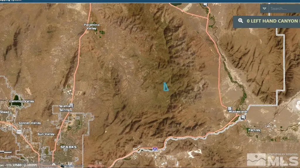 0 Left Hand Canyon Reno NV 89510