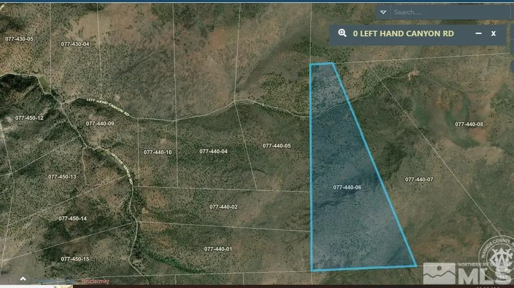 0 Left Hand Canyon Reno NV 89510