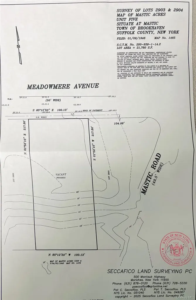 Ville Meadowmere Avenue Mastic NY 11950