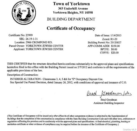 2966 Crompond Road Yorktown Heights NY 10598