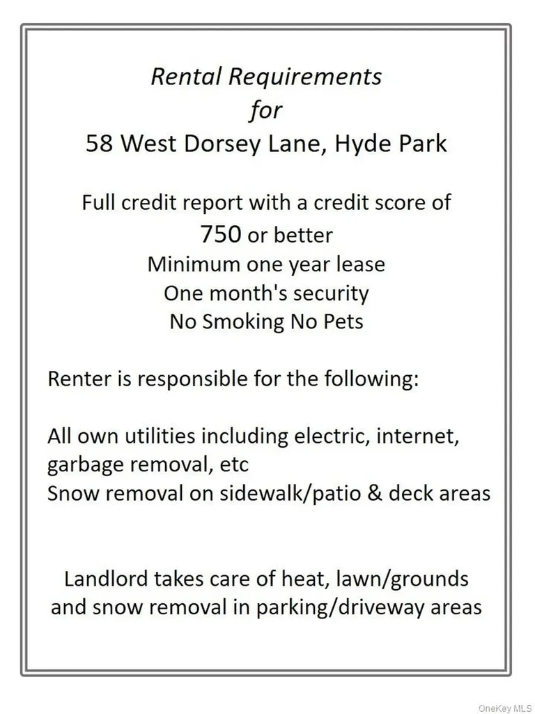 58 West Dorsey Hyde Park NY 12538