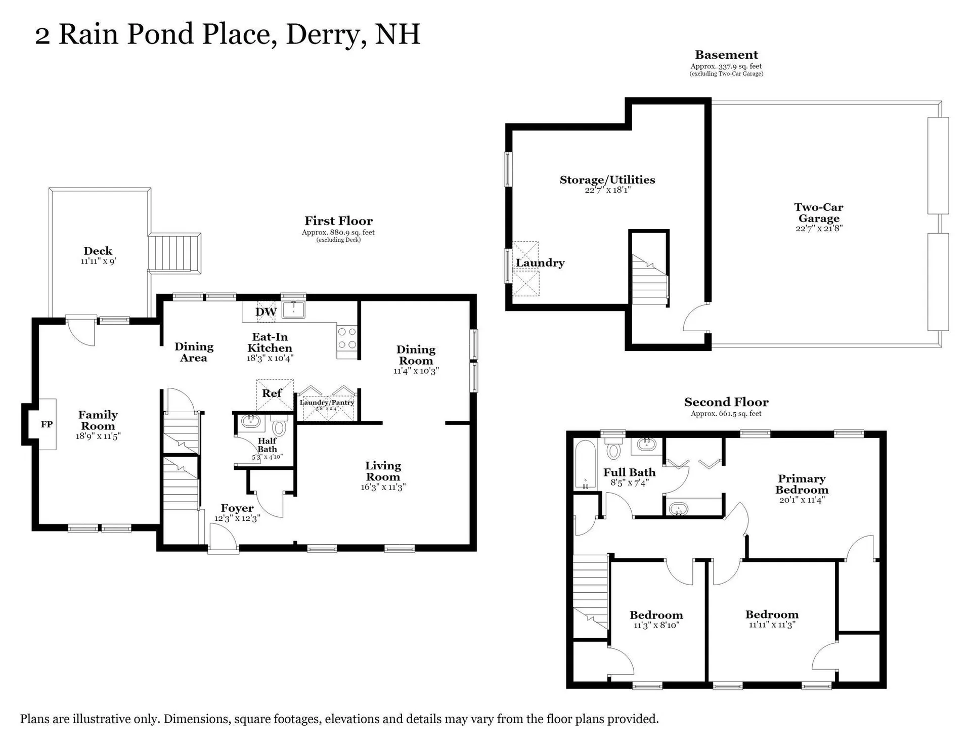 2 Rain Pond Place Derry NH 03038