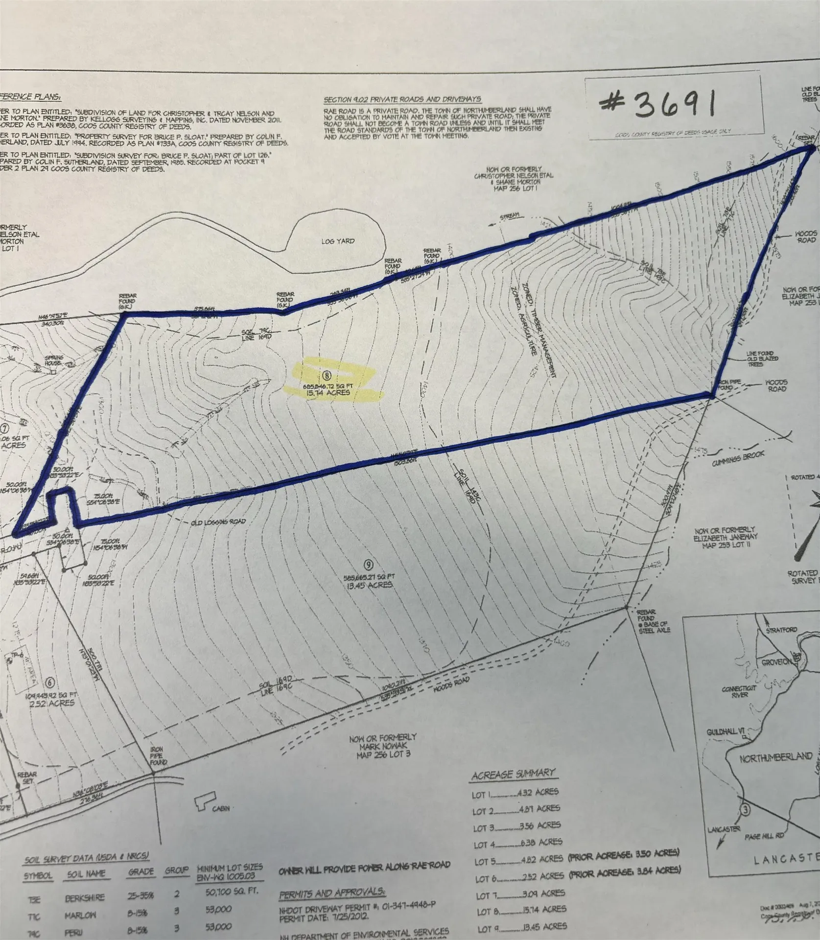 Lot 8 Rae Road Northumberland NH 03582