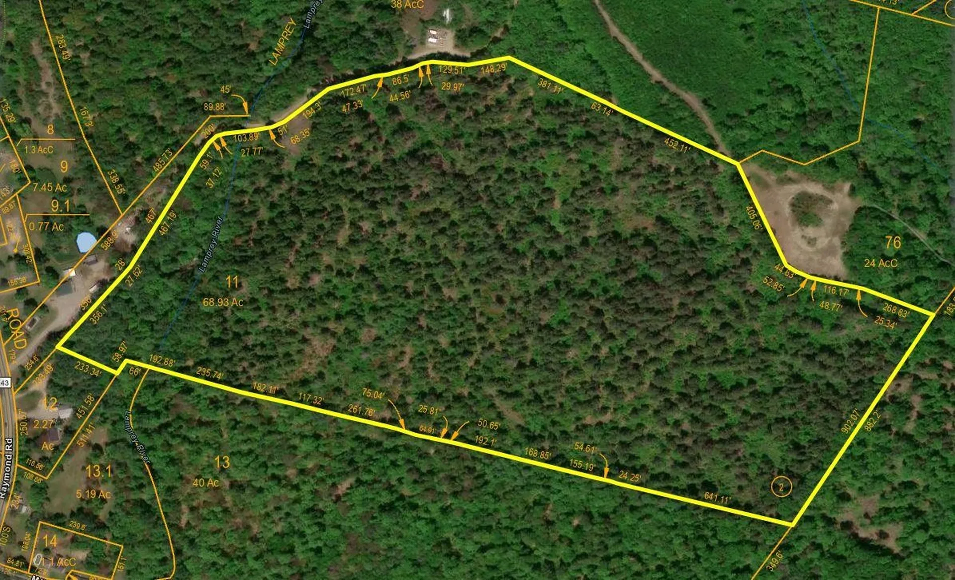 Map 415 Lot 11 Raymond Road Deerfield NH 03037