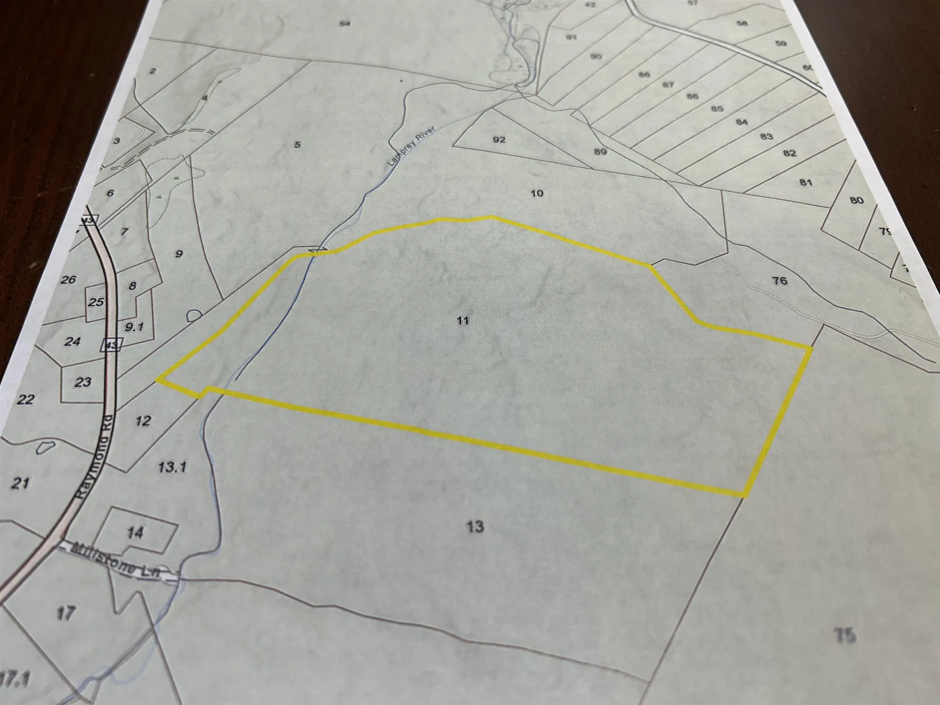 Map 415 Lot 11 Raymond Road Deerfield NH 03037