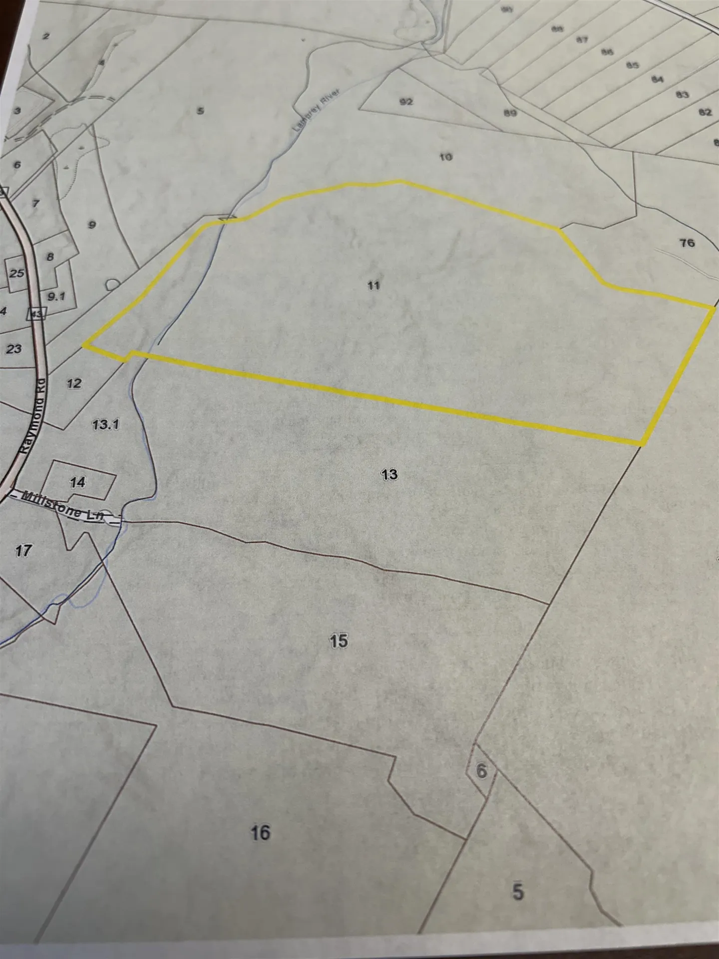 Map 415 Lot 11 Raymond Road Deerfield NH 03037