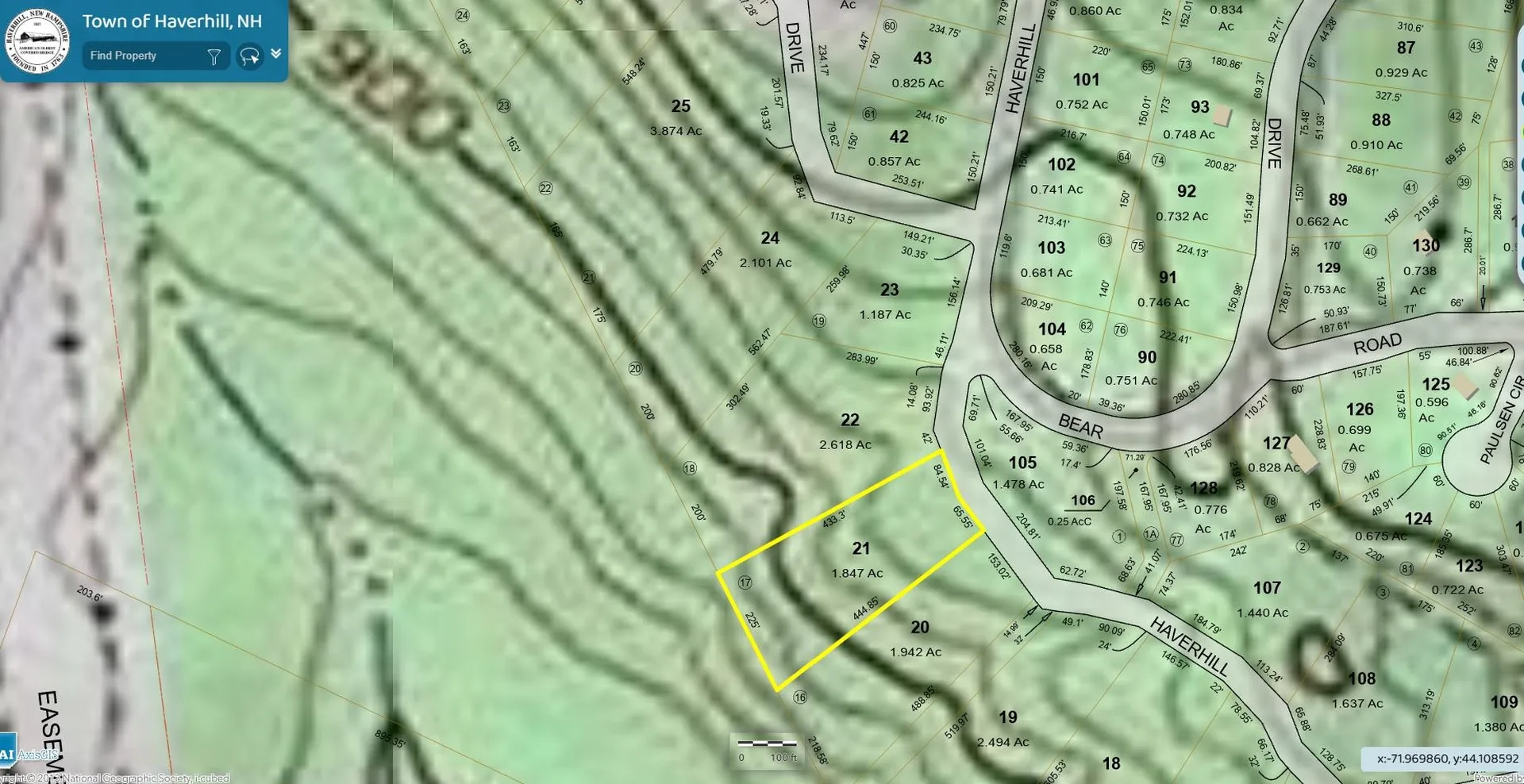 Map204-lot21 Haverhill Lane Haverhill NH 03785