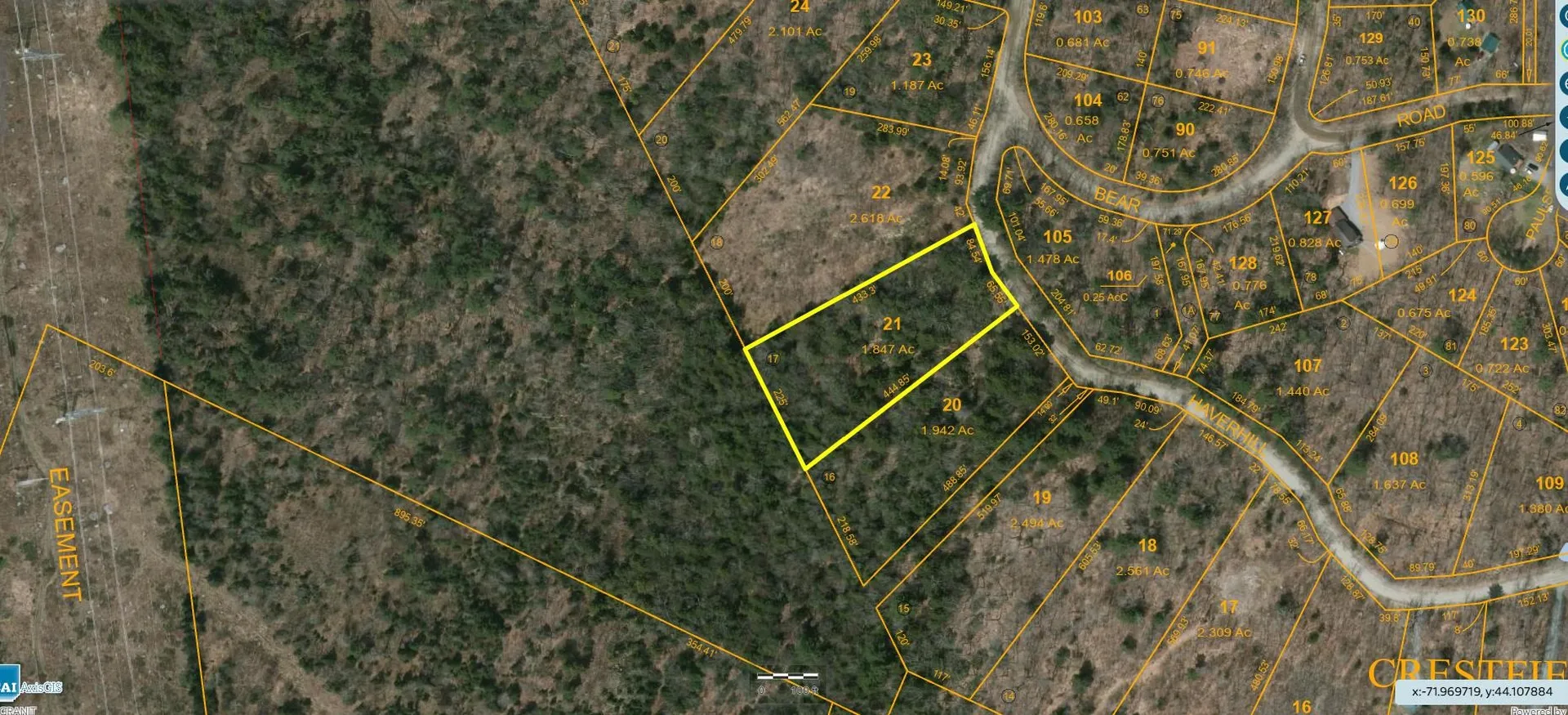 Map204-lot21 Haverhill Lane Haverhill NH 03785