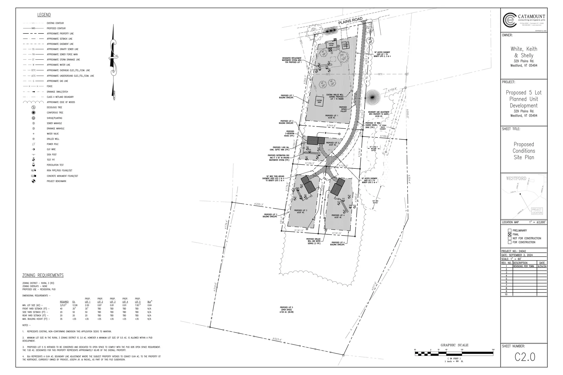 Lots 2,3,4 & 5 Plains Road Westford VT 05494