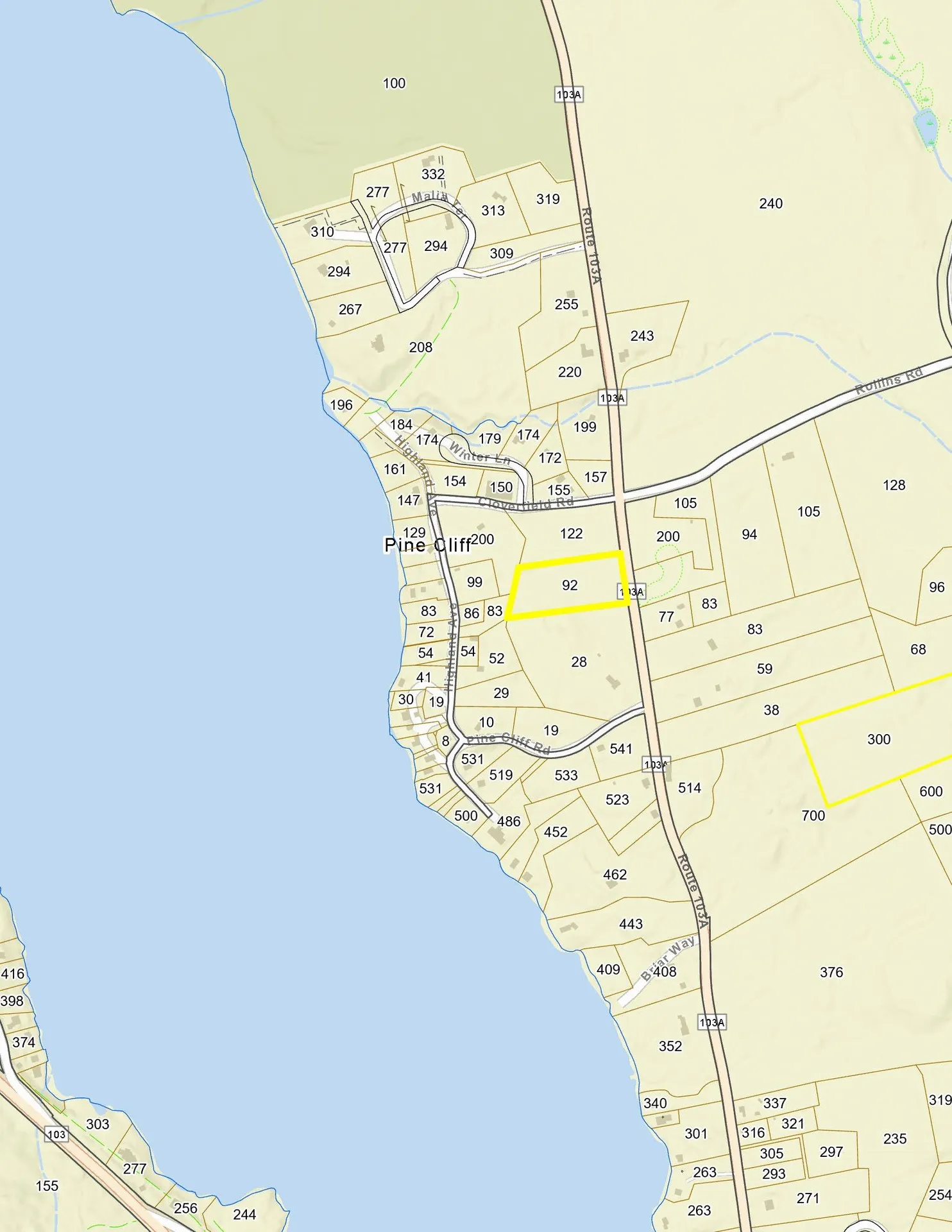 Route 103a Newbury NH 03255