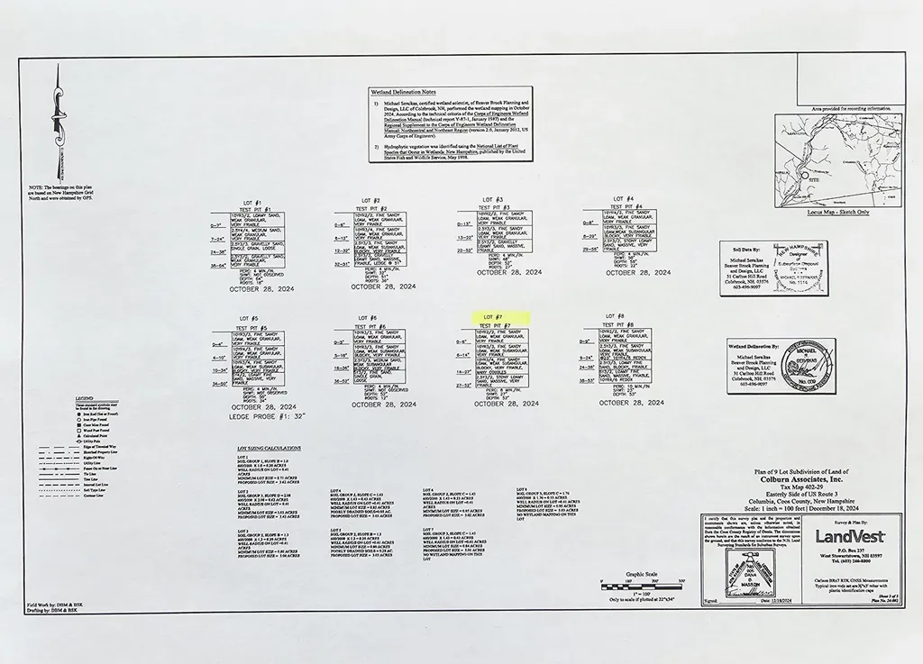 Lot 7 Off Us Route 3 Columbia NH 03576