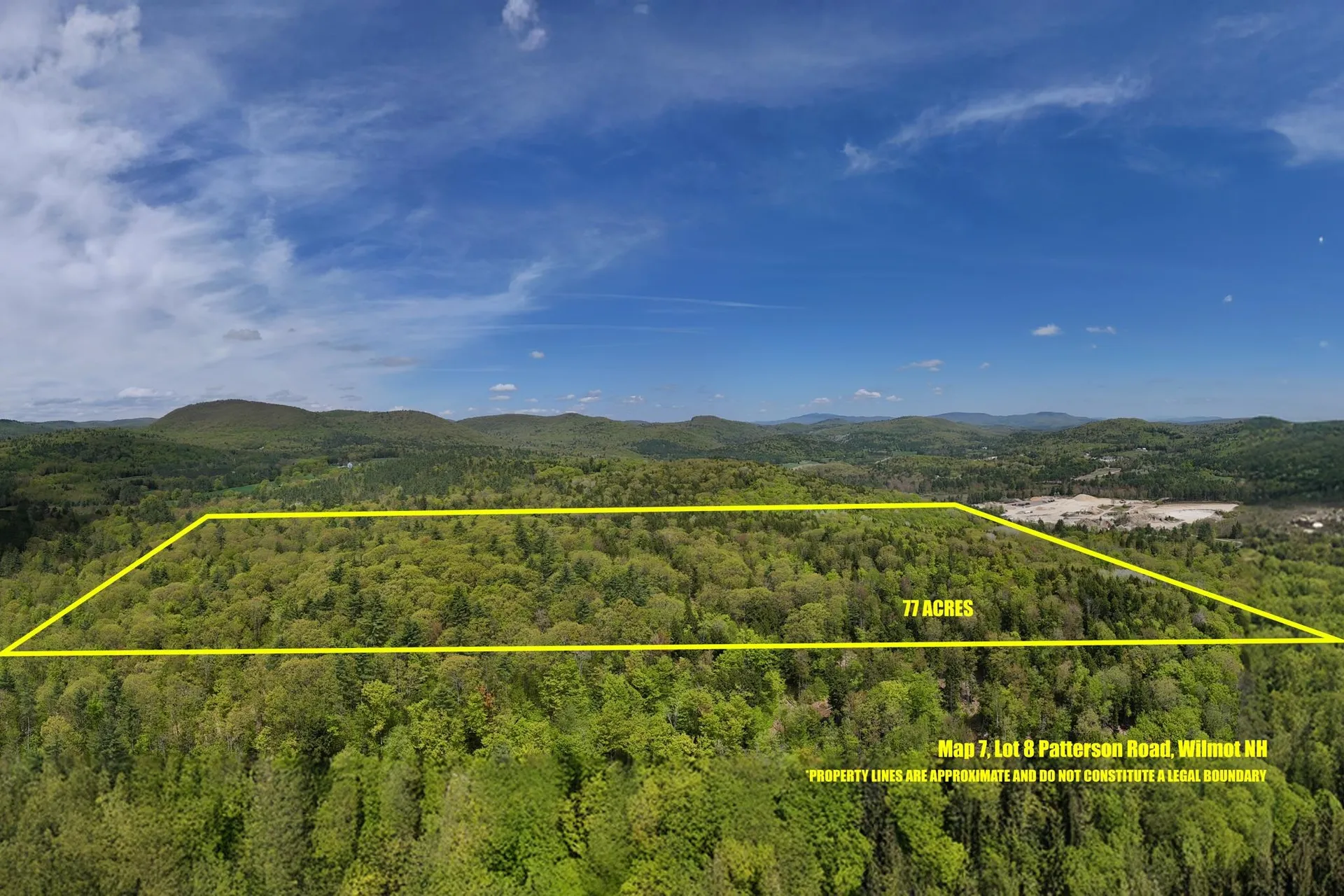 Map 7, Lot 8 Patterson Road Wilmot NH 03287