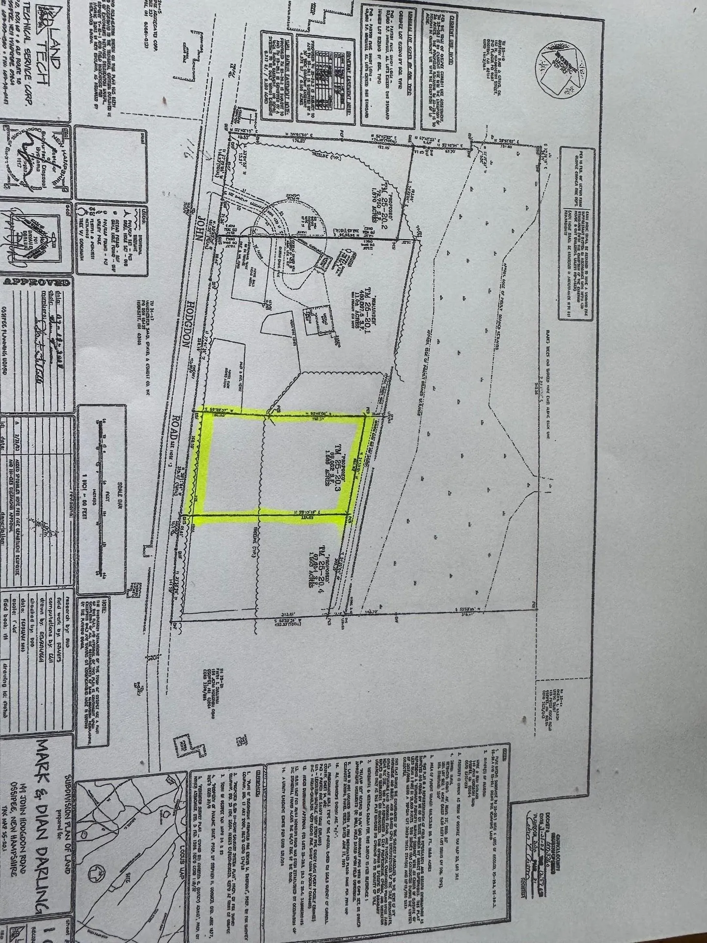 Lot 20.3(tm4) John Hodgdon Road Ossipee NH 03864