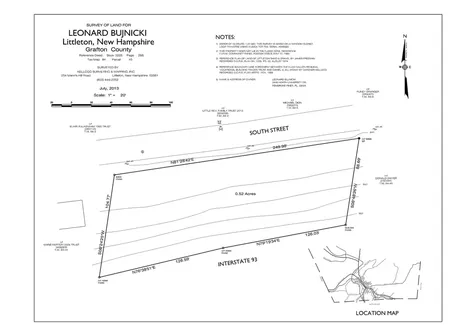 Map 84 - Lot 45 South Street Littleton NH 03561
