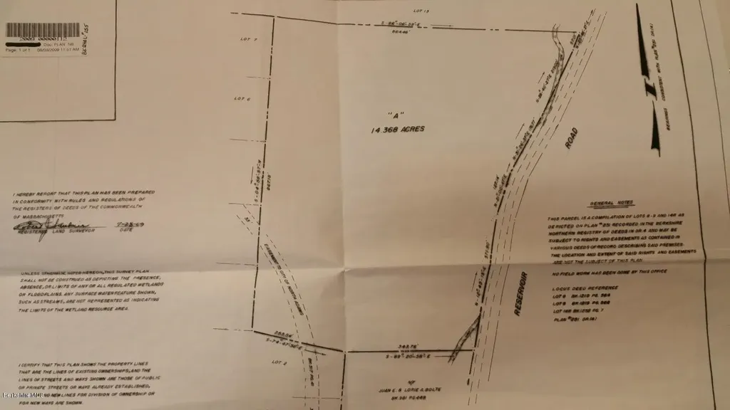 0 Reservoir Road North Adams MA 01247