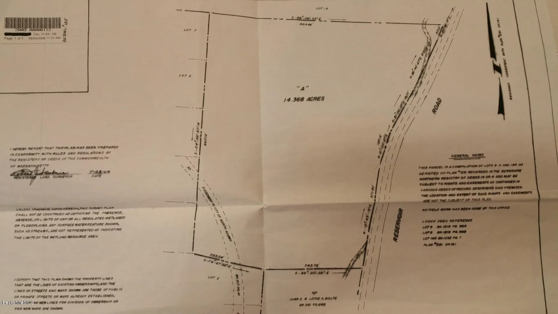 0 Reservoir Road North Adams MA 01247