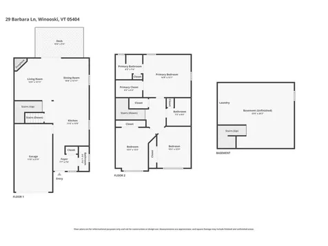 29 Barbara Lane Winooski VT 05404