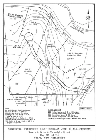 Map 201 Lot 114 Thorndike Road Weare NH 03281