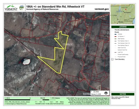 Stannard Mountain Road Wheelock VT 05851