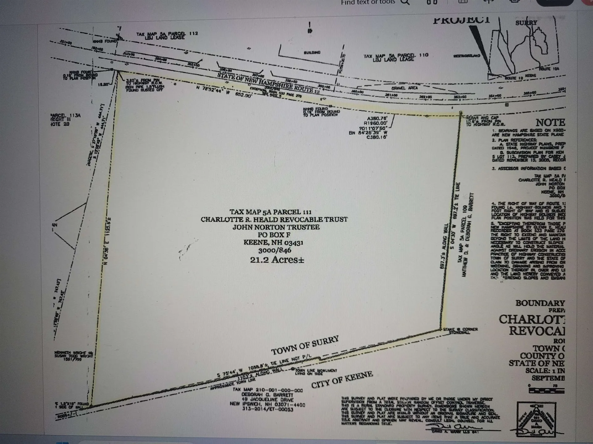 Route 12 Highway Surry NH 03431