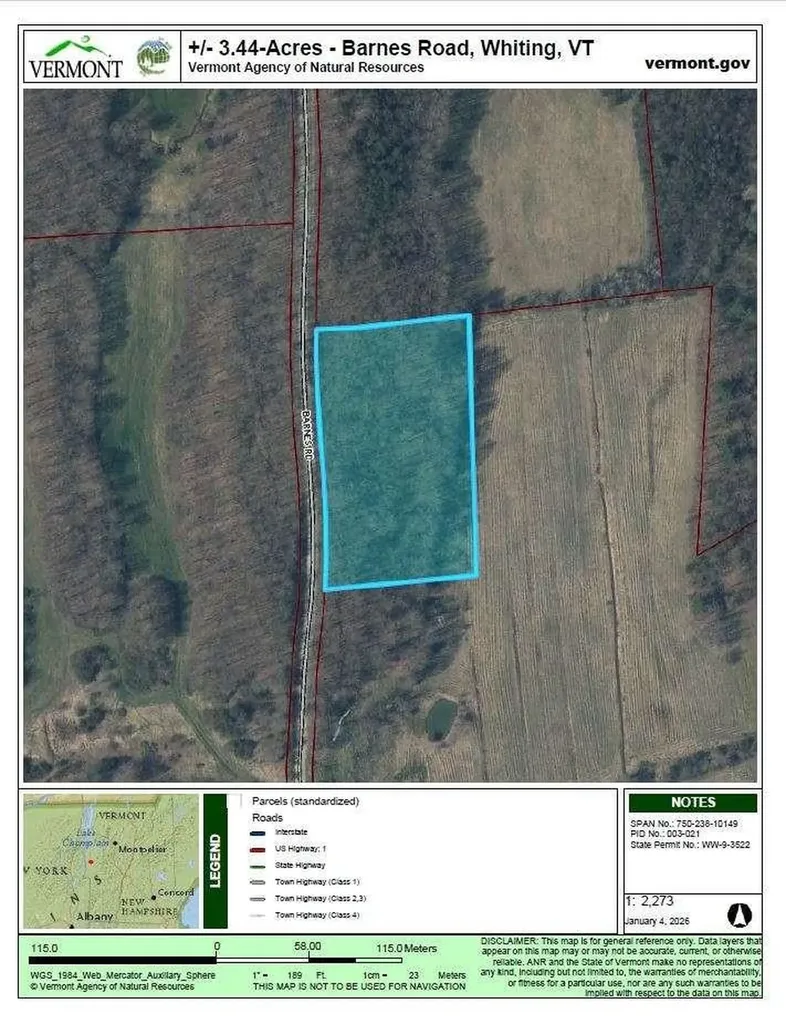 0 Barnes Road Whiting VT 05778