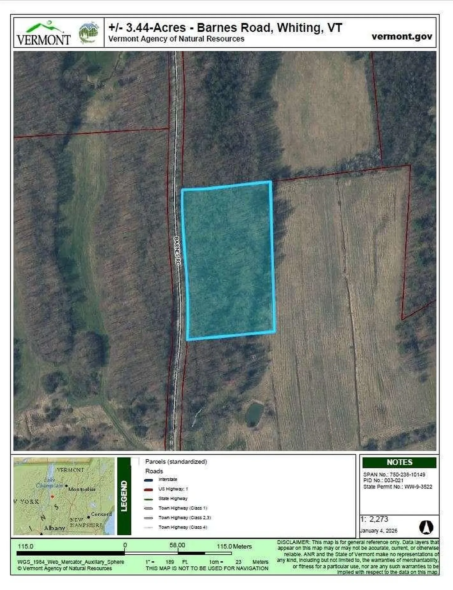 0 Barnes Road Whiting VT 05778