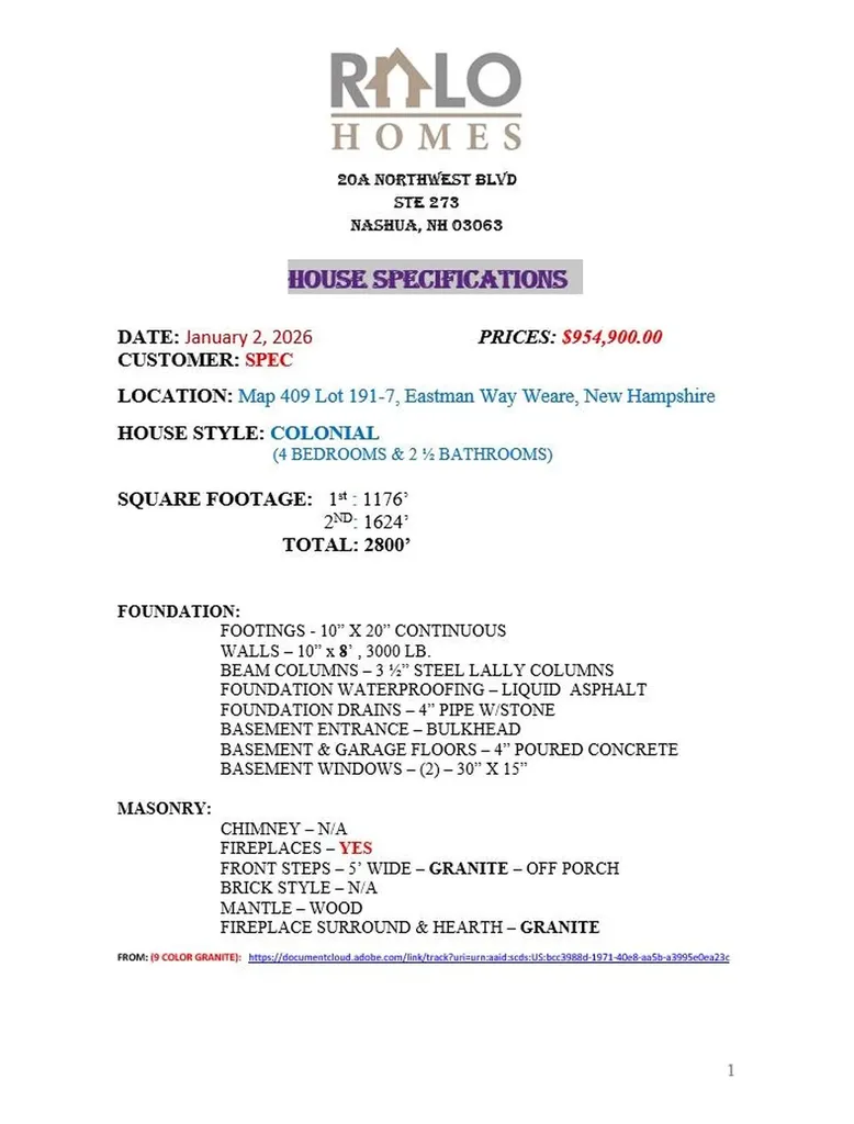 Eastman Way Weare NH 03281