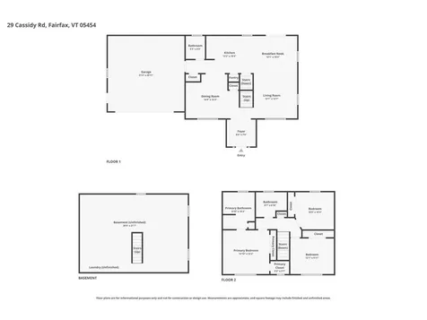 29 Cassidy Road Fairfax VT 05454