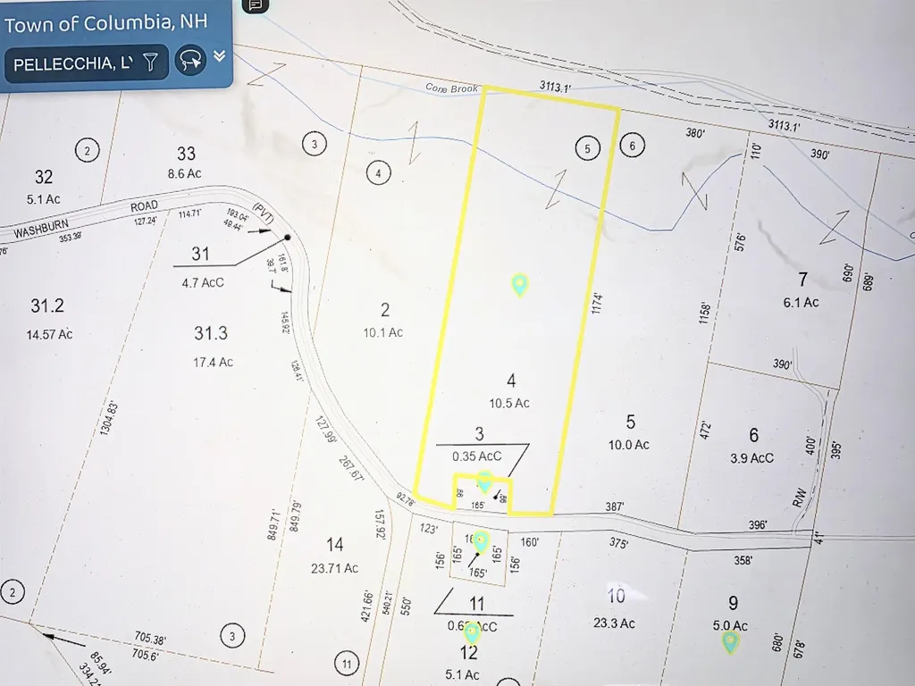 Off Washburn Road Columbia NH 03590