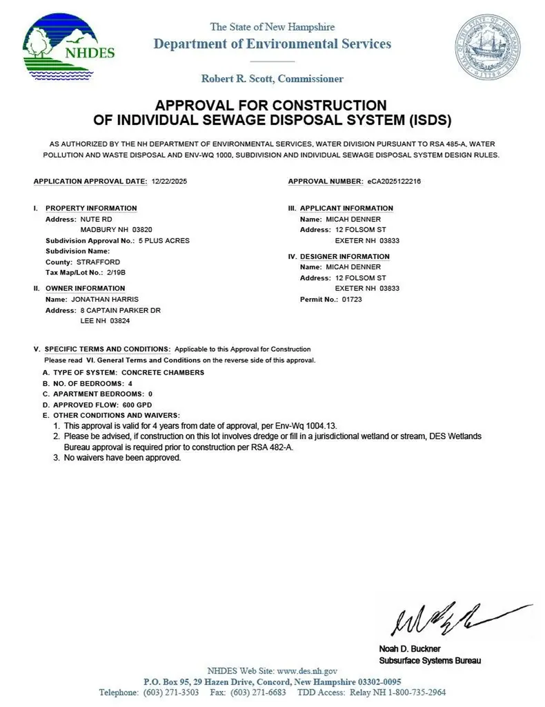 Nute Road Madbury NH 03023