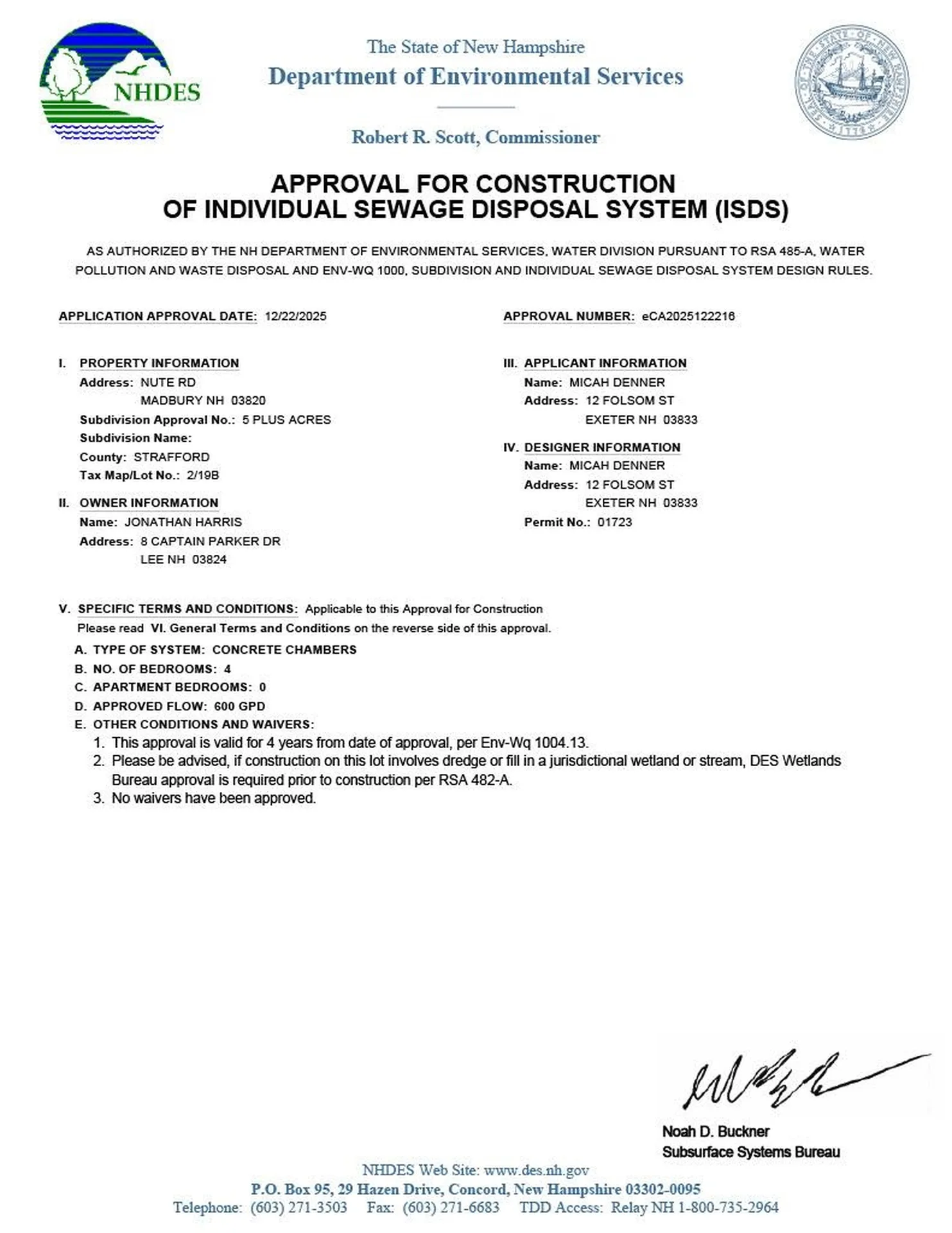 Nute Road Madbury NH 03023