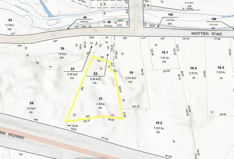 Map 206 Lot 28 Whittier Road Tamworth NH 03890