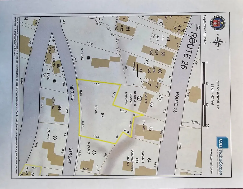 - Spring Street Colebrook NH 03576