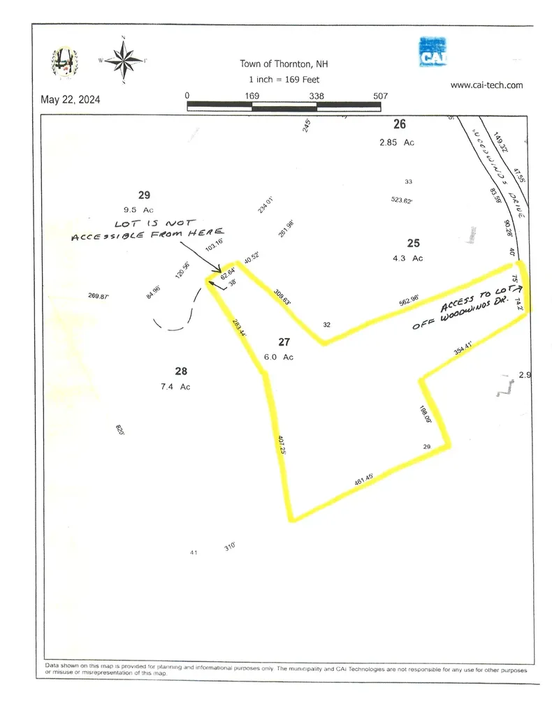 Map 231 Woodwinds Drive Thornton NH 03215