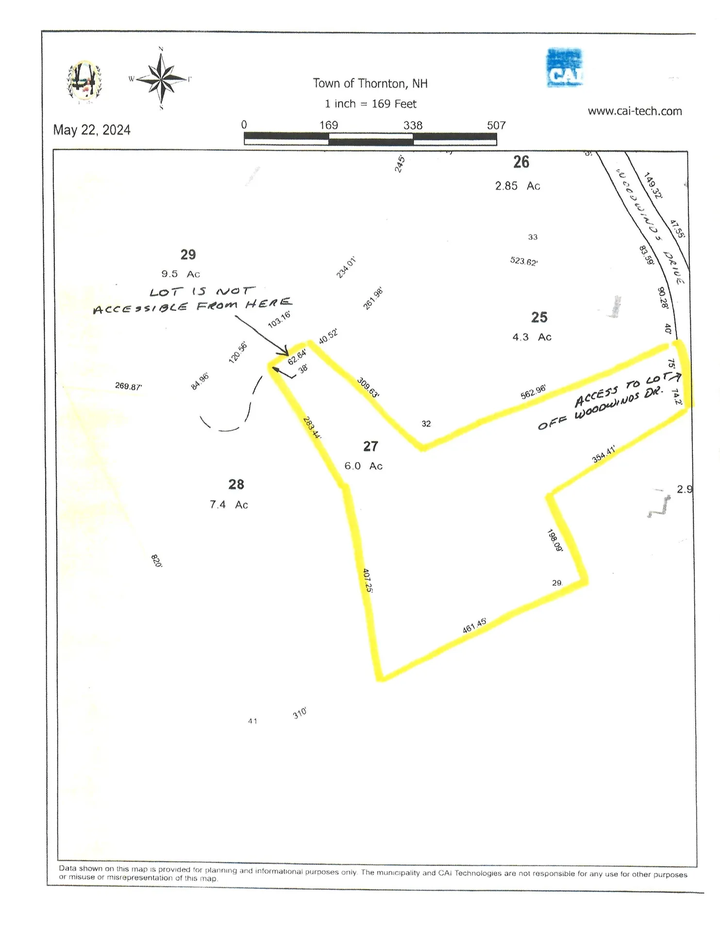 Map 231 Woodwinds Drive Thornton NH 03215