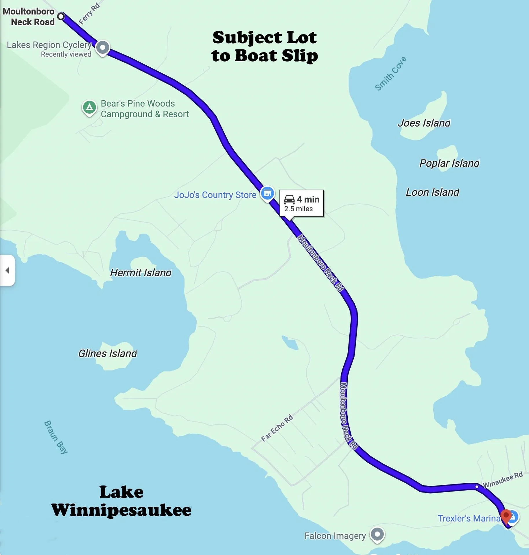 2.2 Moultonboro Neck Road Moultonborough NH 03254