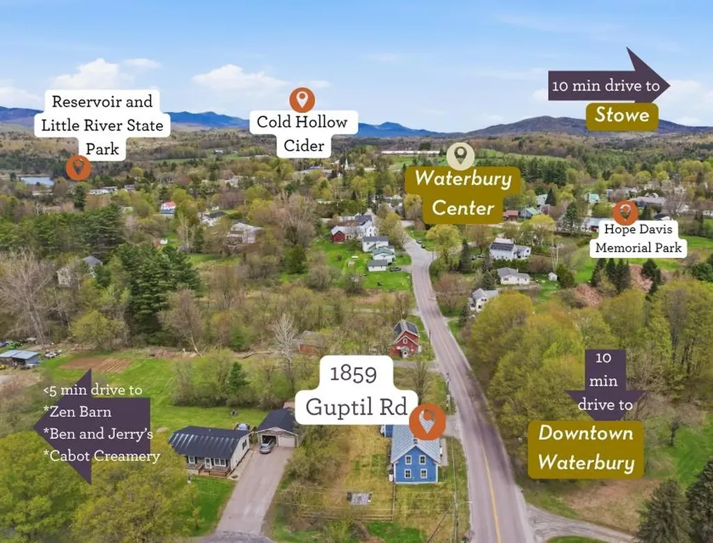 1859 Guptil Road Waterbury VT 05677