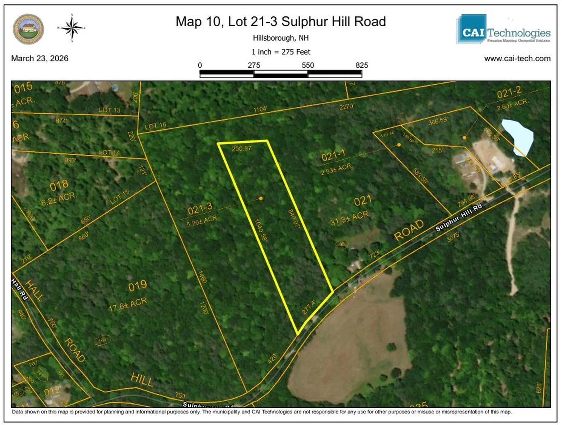 M10 L21-3 Sulphur Hill Road Hillsborough NH 03244