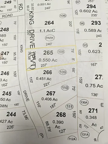 Lot 265 King Drive Haverhill NH 03765