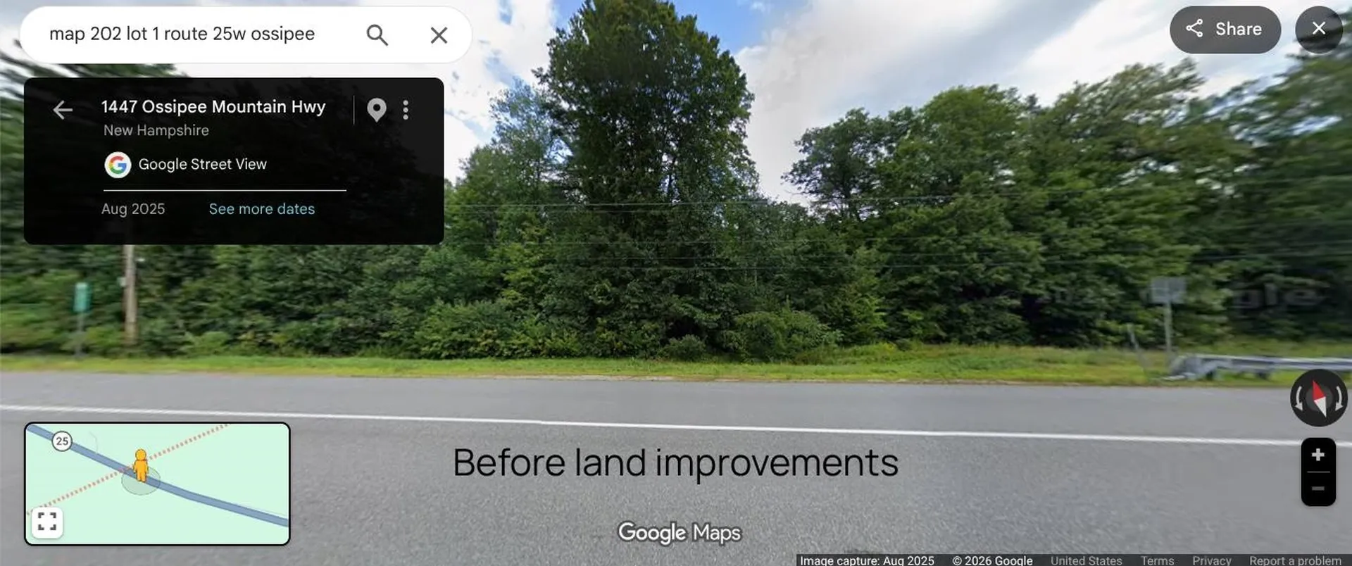 Map 202 Lot 1 Nh Rte 25 W Ossipee NH 03864